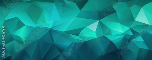 Vector abstract teal green, triangles background