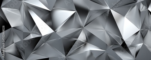 Vector abstract silver, triangles background