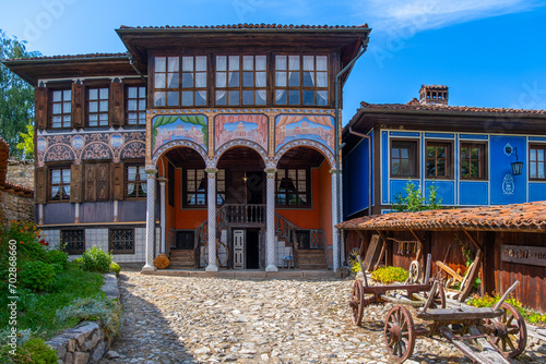 Oslekov House, 1856, historic building and museum in Bulgarian National Revival style, Koprivshtitsa, Bulgaria, Southeast Europe. photo