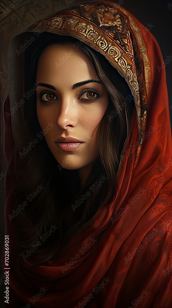 Portrait of a muslim woman - generative ai