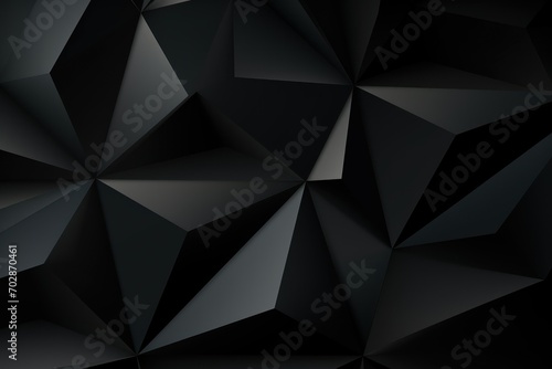 Vector abstract black, triangles background