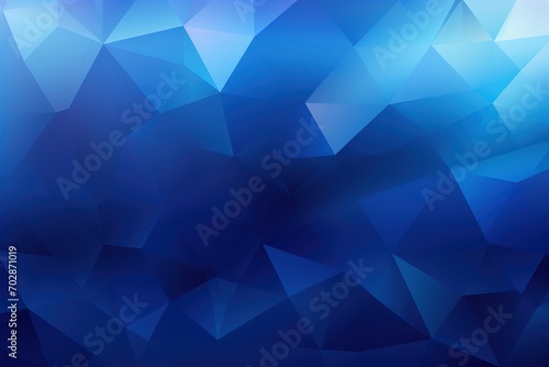 Vector abstract indigo blue, triangles background