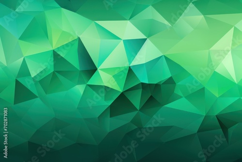 Vector abstract green, triangles background