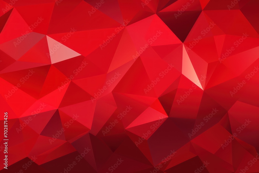 Vector abstract crimson red, triangles background