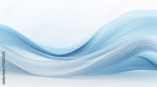 Wallpaper Mural A white and blue wave of water on a white background Torontodigital.ca