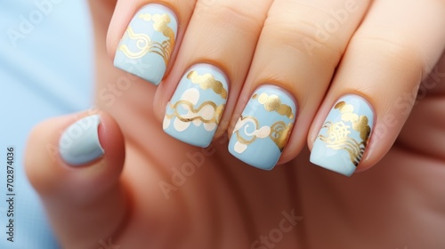 Aesthetic women's nails, manicure