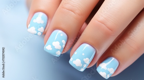 Aesthetic women's nails, manicure