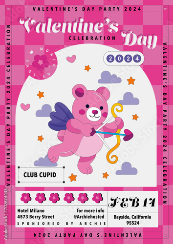 Cupid Valentine's Day Event Flyer photo