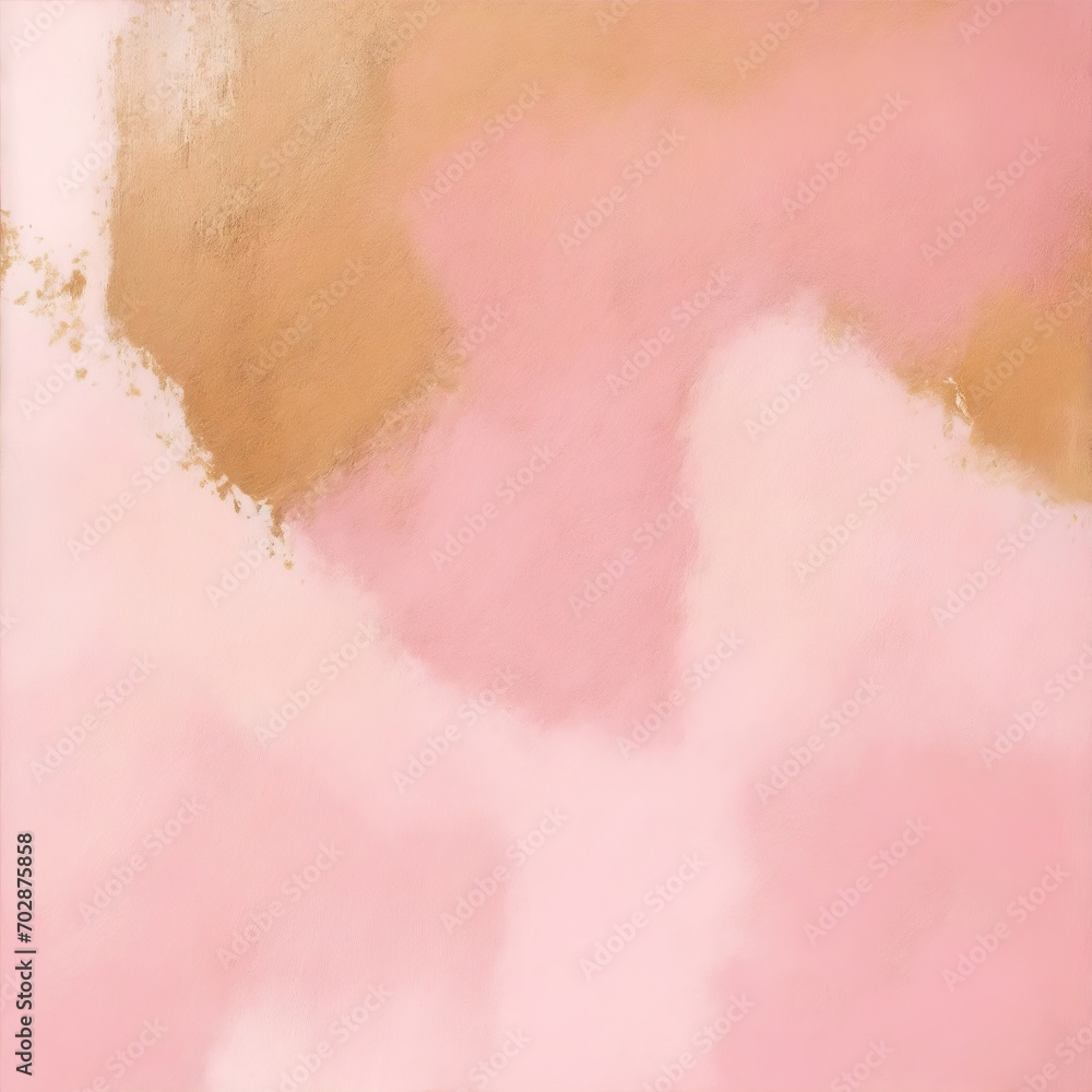 Fototapeta premium Abstract rough Pink and gold brushstroke texture