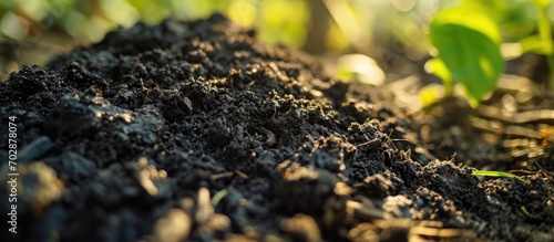 Using humic acid derived from humus as an organic fertilizer, high in humic and fulvic acid, the active soil component. photo