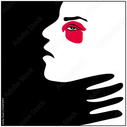 Stop Domestic Violence Banner Design