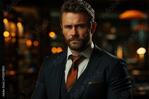 A suited businessman captured in a professional portrait