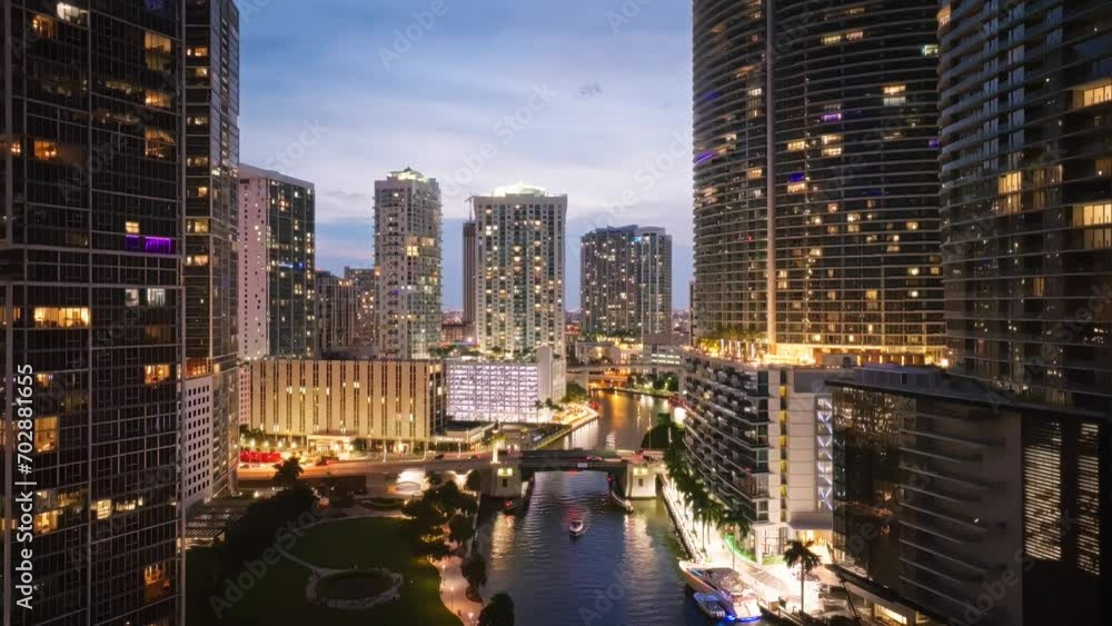 aerial view downtown Miami Brickell aerial view downtown Miami Brickell