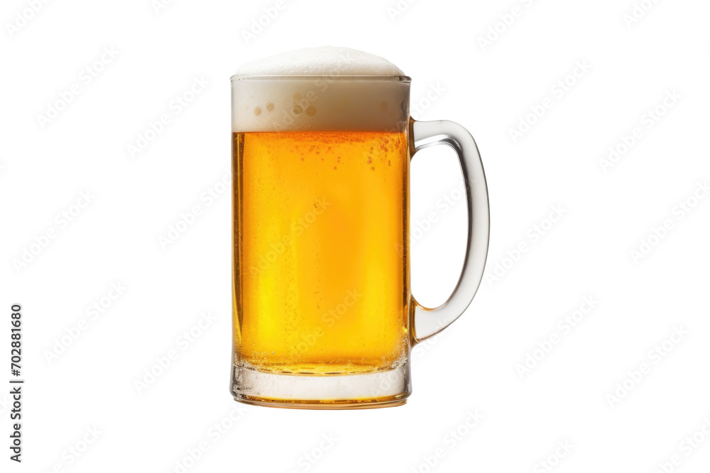 Cold Beer in Frosted Mug, transparent background, png Cold Beer in Frosted Mug, transparent background, png