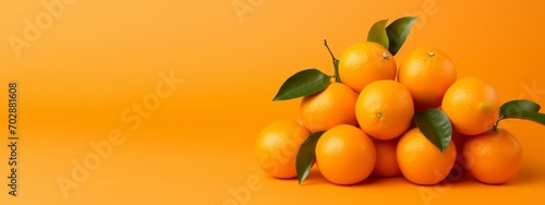 Background with oranges and a copy space