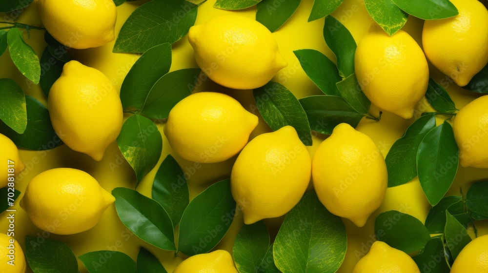 Background with lemons