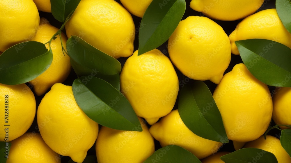 Background with lemons 