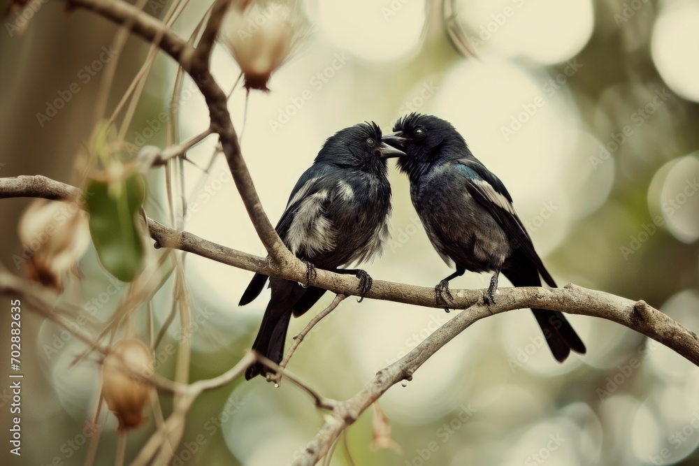 whispers of affection gently bloom in hearts, Generative AI