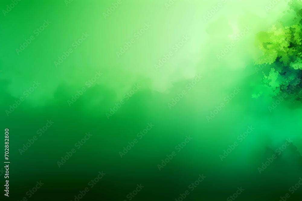 green forest in fog background illustration abstract 