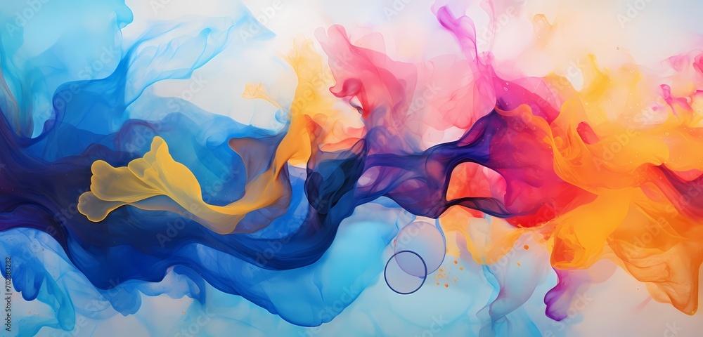 A high-definition snapshot of liquid waves in motion, creating a vivid and dynamic abstract background that enchants the viewer