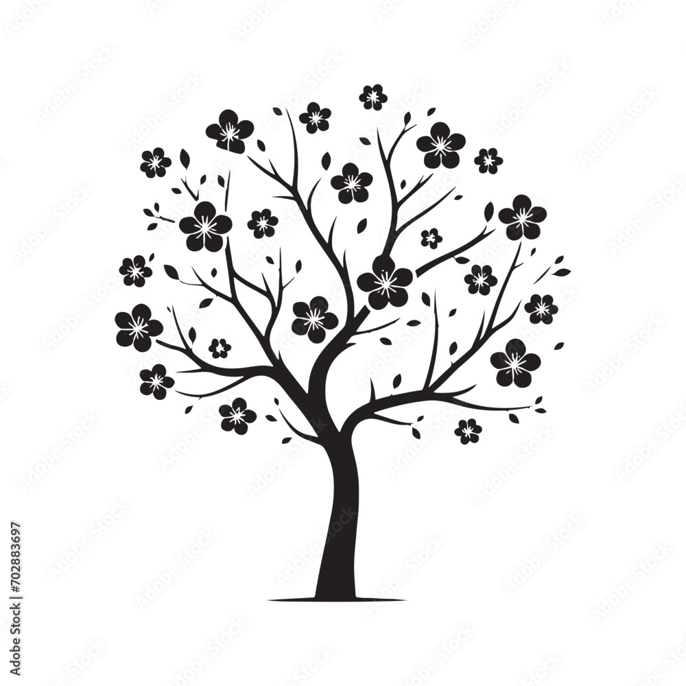 Blossom Shadows - Graceful Silhouette of a Blossom Tree Casting Shadows in the Soft Light - Blossom Tree Black Vector Stock
Blossom Shadows - Graceful Silhouette of a Blossom Tree Casting Shadows in the Soft Light - Blossom Tree Black Vector Stock
