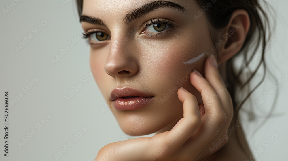 A model woman portrait in light shades ultra detailed A model woman portrait in light shades ultra detailed