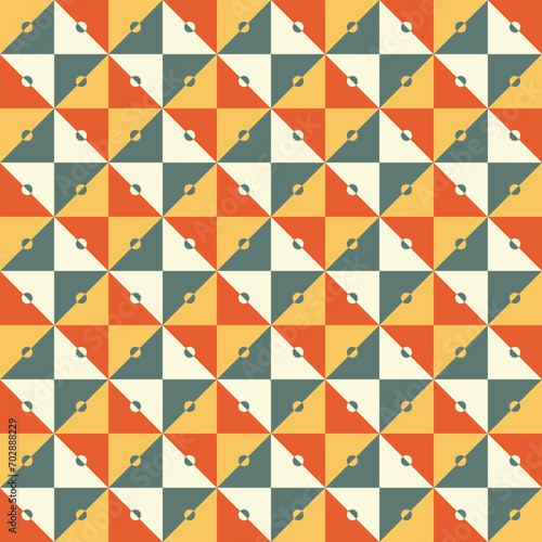 Seamless geometric pattern with triangles