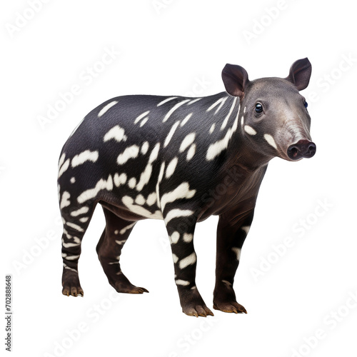 Tapir isolated on white or transparent background