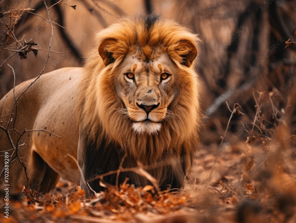 Fototapeta premium portrait of a lion