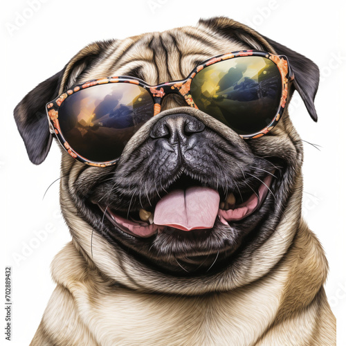 dog with sunglasses © Estefane