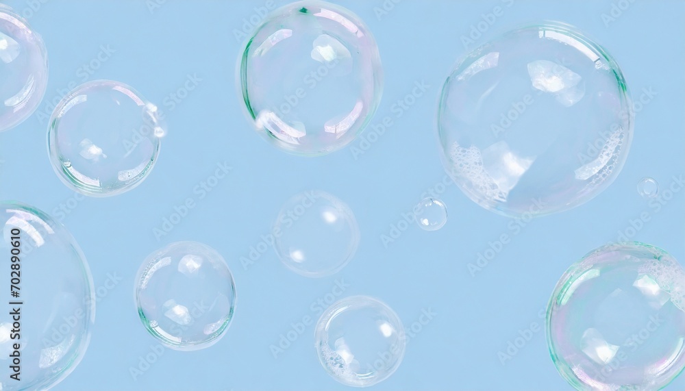 soap bubbles on background