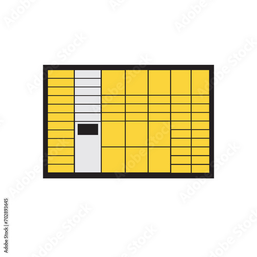 Premium vector parcel locker icon for your delivery business.