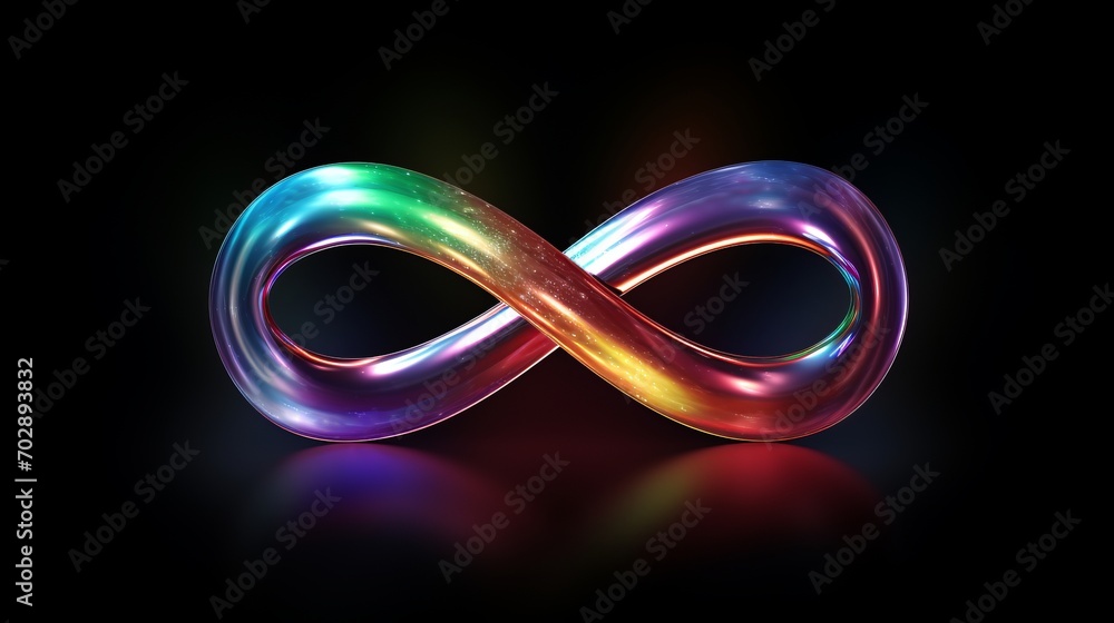 Naklejka premium A Vibrant Colored Object on a Dark Background
