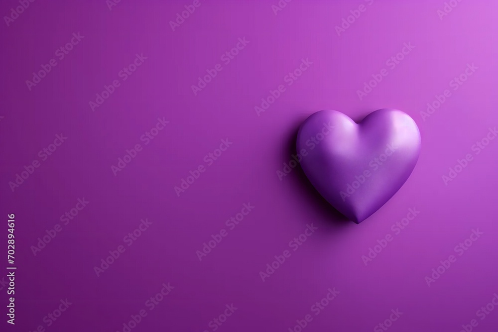 Heart and purple background. Women's Day, Valentine's Day, anniversaries, etc.