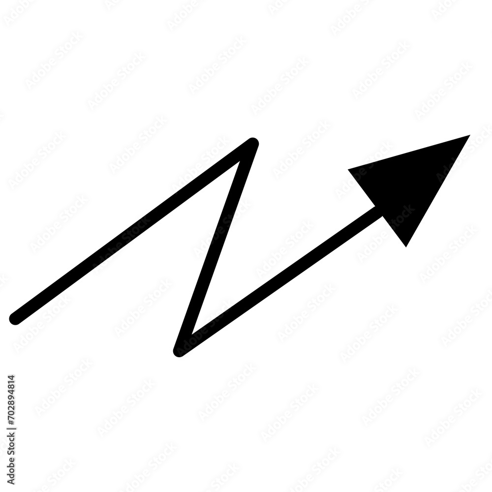 Arrow doodle hand drawn abstract with transparent background Arrow doodle hand drawn abstract with transparent background