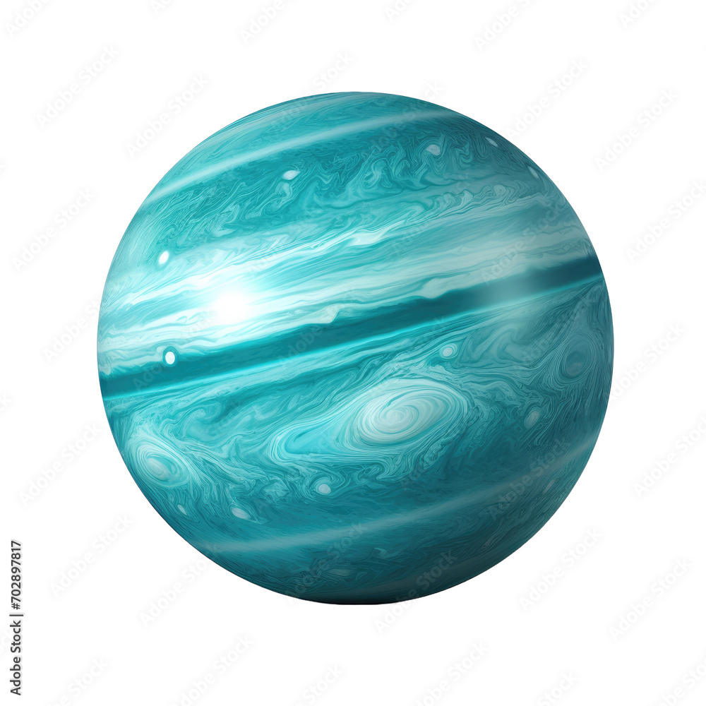 Uranus planet isolated on white or transparent background Uranus planet isolated on white or transparent background
