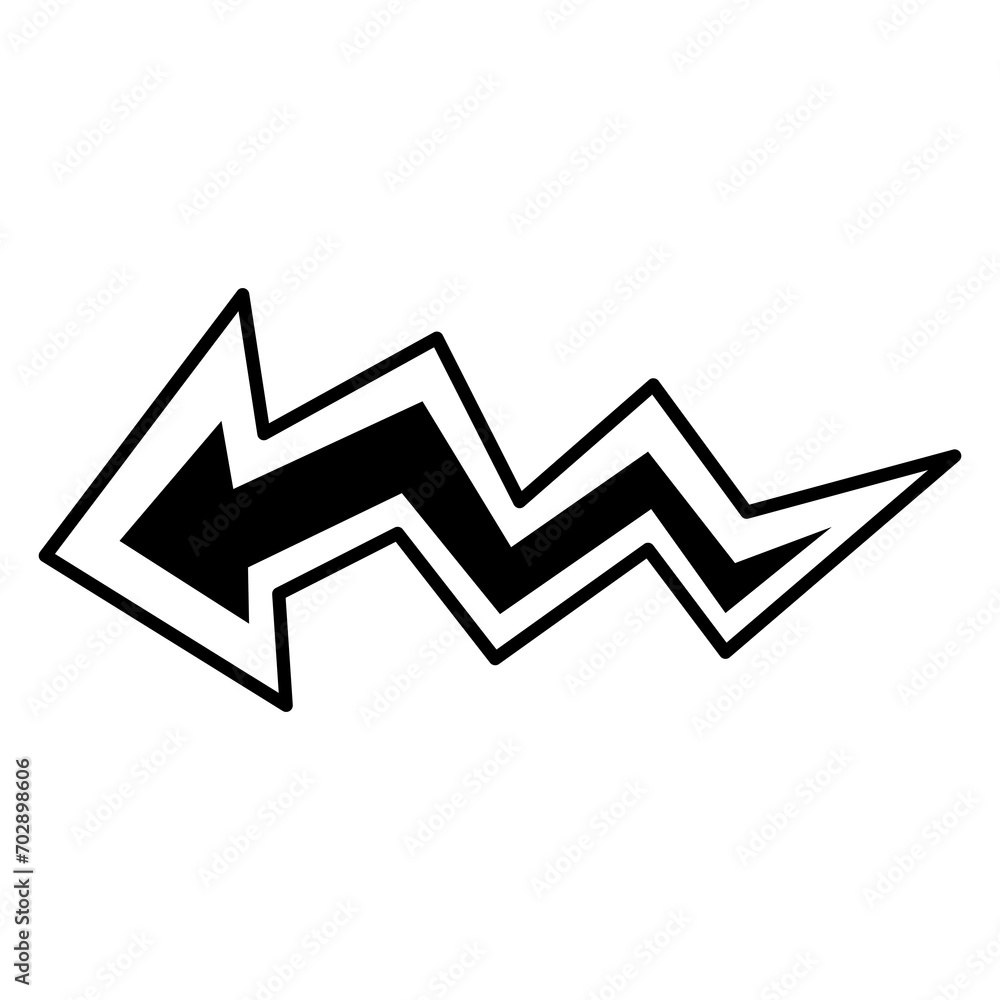 Arrow abstract hand drawn doodle with transparent background Arrow abstract hand drawn doodle with transparent background