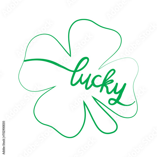 Lucky symbol. Vector illustration art.