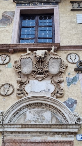 italy, Verona house in baroque style