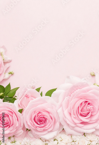 Background with roses. AI