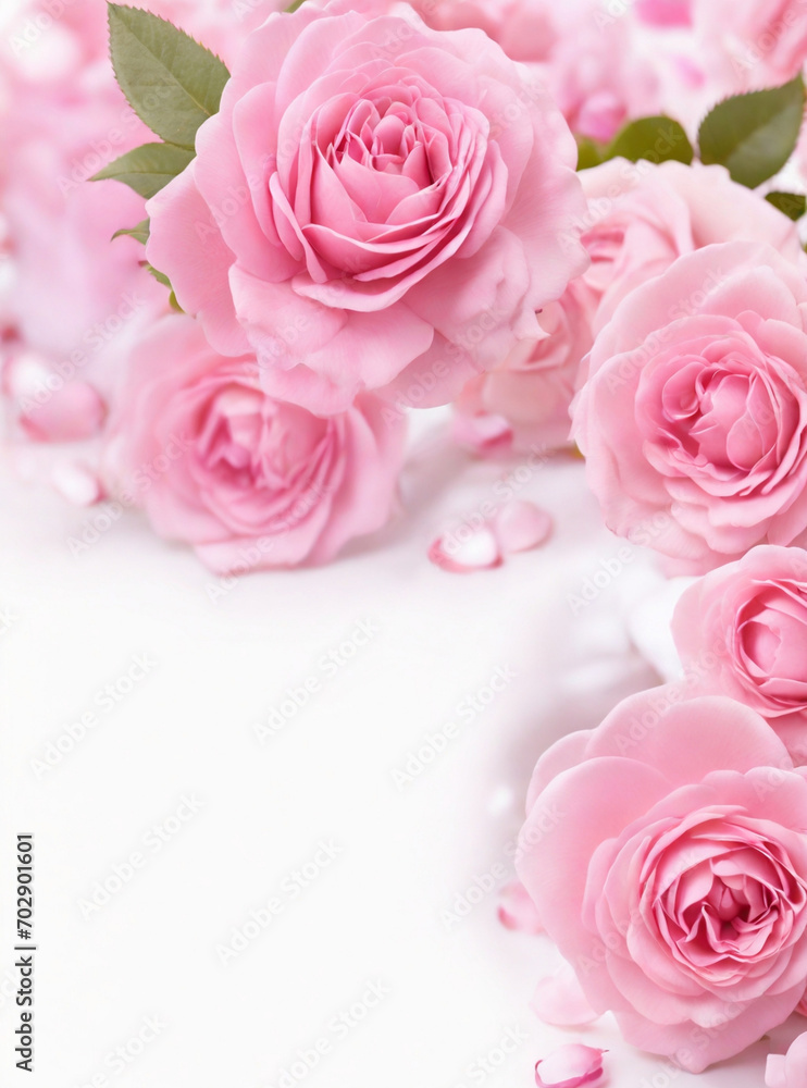 Background with roses. AI Background with roses. AI