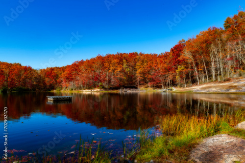 Fall colors at Boley Lake