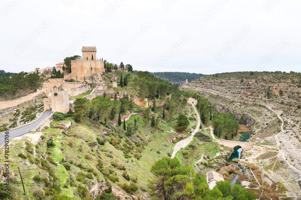 Beautiful views of The historic town of Alarcon in Cuenca region