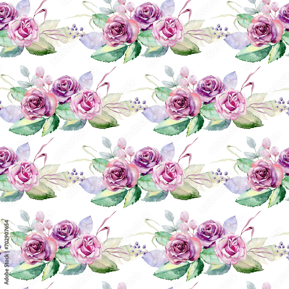 Watercolor seamless pattern on the white background. Png. Watercolor seamless pattern on the white background. Png.