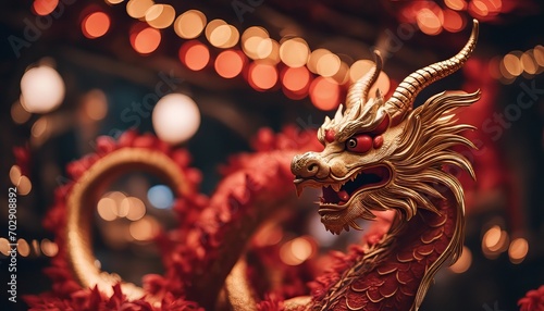 Chinese zodiac dragon. Chinese lunar new year celebration photo