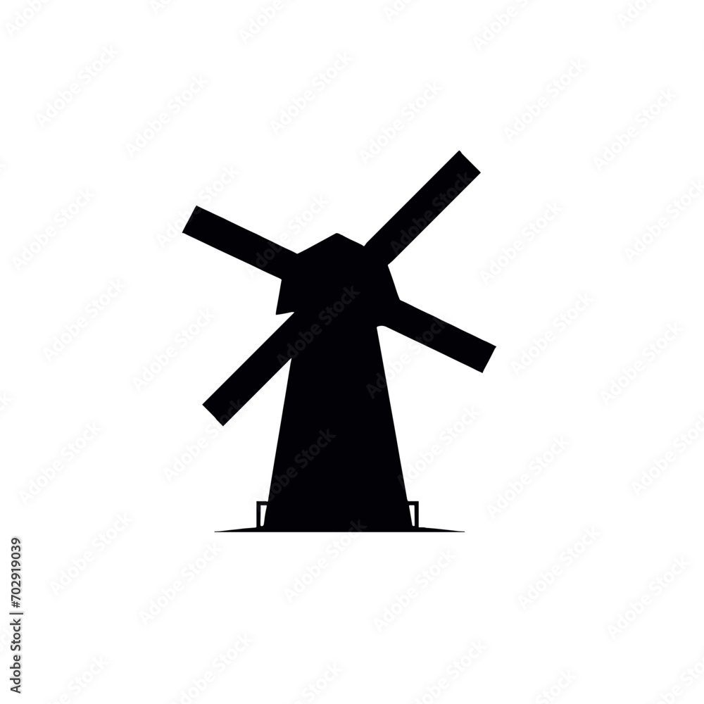Minimalistische Windmühle vektor