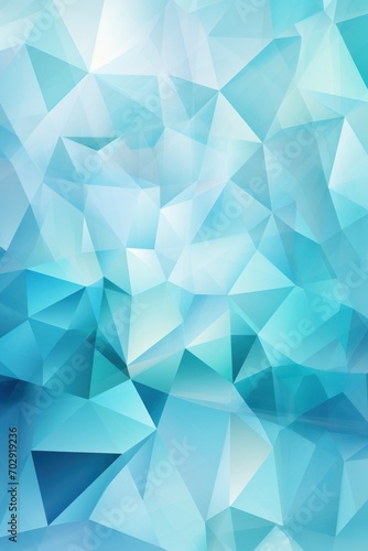 Vector abstract aquamarine, triangles background