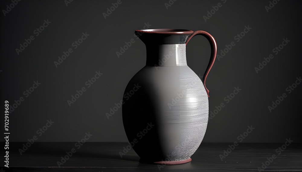 white vase on black background white vase on black background