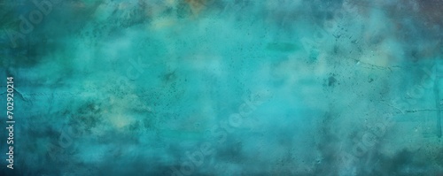 Turquoise Blue background on cement floor texture © GalleryGlider