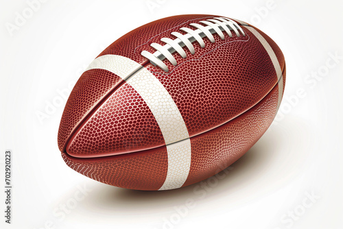american football isolated on white background